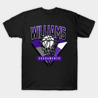Sacramento Basketball Throwback 90s Williams T-Shirt